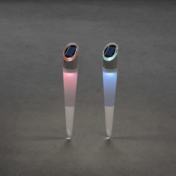 Konstsmide Solcellespyd RGB-hagelys 2-pk (7810-000)