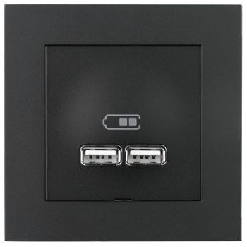 ELKO Plus USB lader 2.1A I Sort (6630079)