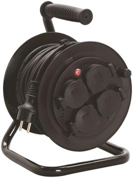 Malmbergs Kabeltrommel 20M IP44 sort