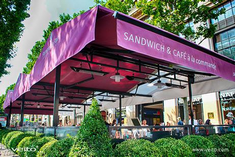 Veito Blade S 2500W Terrassevarmer m/ fjernkontroll "Black Edition" (8697412950379)