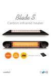 Veito Blade S 2500W Terrassevarmer m/ fjernkontroll "Black Edition" (8697412950379)