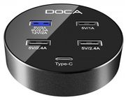 DOCA USB ladestasjon 5 porter Qualcomm Quick Charge 3.0 + USB-C (D576)