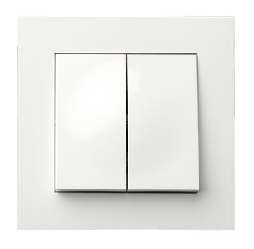 ELKO Plus bryter innfelt 6-6 dobbel vekselvender PH