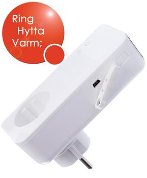 CLSF Ring hytta varm FC500 GSM Fjernstyrt Master kontakt, Temperatursensor,  Strømbruddvarsel,  Ring/ SMS/ app (FC500)