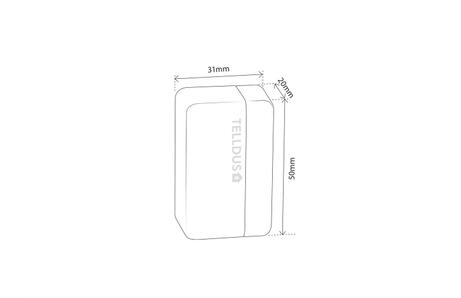 Telldus Magnetsensor dør/vindu Z-Wave+ (4512517)