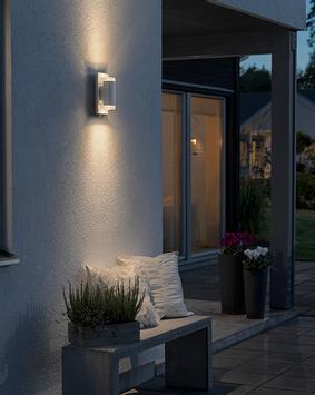 Konstsmide Potenza vegglampe GU10 opp/ned hvit (7987-250)