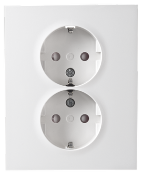 ELKO Plus Dobbel stikkontakt delt m/j PH