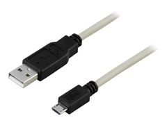 Deltaco USB-kabel - USB (hann) til Micro-USB type B (hann) - 1 m
