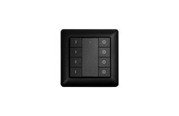 Heatit Z-Push Button 8 Black Batteridrevet veggbryter