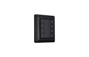 Heatit Z-Push Button 8 Black Batteridrevet veggbryter (4512681)