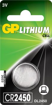 GP Batteri Lithium Cell CR2450 1-pakk (103121)