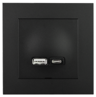 ELKO Plus USB A+C lader 2,4A SO