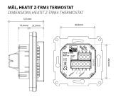 Heatit Z-TRM3 Hvit Z-Wave termostat 3600W 16A 868,4 MHz (5430599)