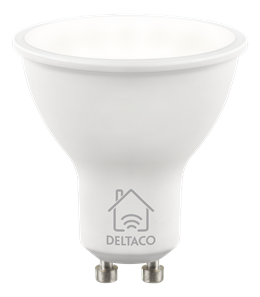 Deltaco Smart Home LED-pære Wi-Fi GU10 5W 2700K-6500K (SH-LGU10W)