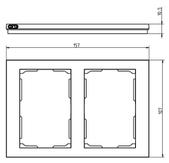 ELKO 2H ramme Plus rehabstikk Alu (1427514)