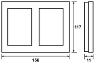 ELKO 2H ramme Plus rehabstikk Alu (1427514)