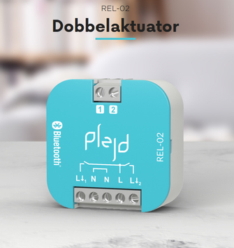 Plejd Dobbelrele 16A/ 2 Bluetooth Mesh REL-02 (1400492)