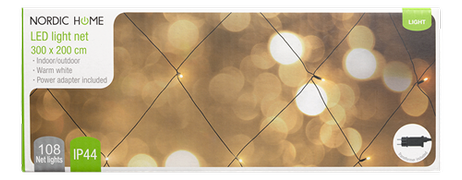 Nordic Home LED-lysnett 230V Varmhvit