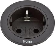 EVOLINE One 1xStikk 230V sort (159280000900)