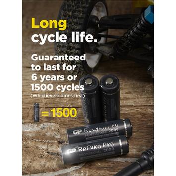 GP ReCyko Pro Oppladbare AA-Batterier 4-pk 2000mAh, NiMH (201220)