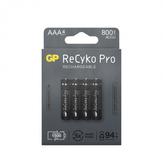 GP ReCyko Pro Oppladbare AAA-Batterier 4-pk 800mAh, NiMH (201221)