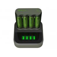 GP ReCyko Hurtigladestasjon M/4x AA-Batterier 2600mAh NiMH