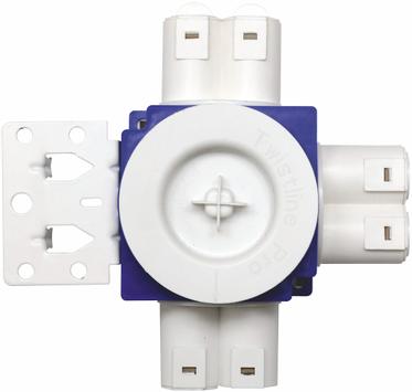 Malmbergs Veggboks Twistline, Stuss 6x16/20MM, Stenderfeste