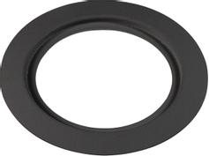 Unilamp Rehabplate Rund 130mm Matt Sort For Downlight