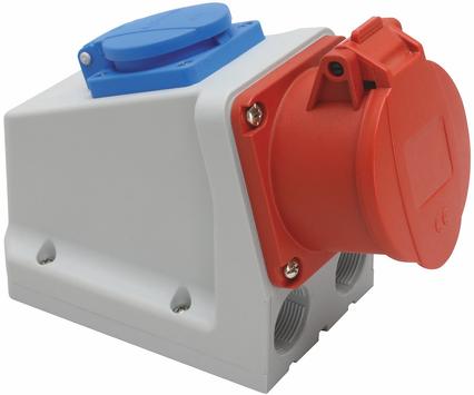 Malmbergs Stikkontakt-Kombi 16A 3P+N+J