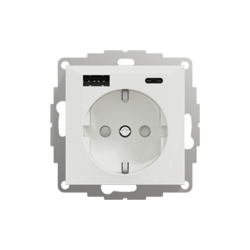ELKO Plus USB A+C / Enkel Stikk PH (6630900)
