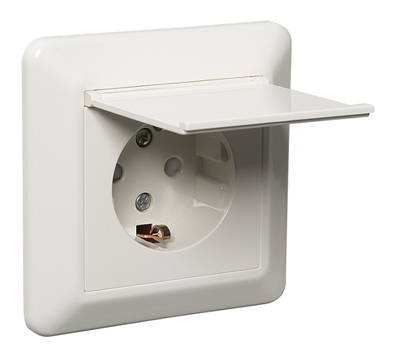 ELKO Stikkontakt m/lokk R1014 PT PH