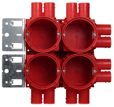 ELKO 2x2H Plus Multiramme Sort (1427535)