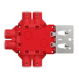 ELKO Flexi+ Veggboks 6-løp m/ stenderfeste lav ring (1223888)