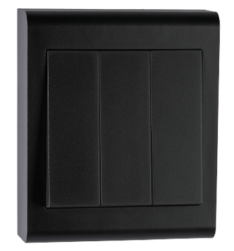 SG Bryter Påvegg Sort 1+1+1