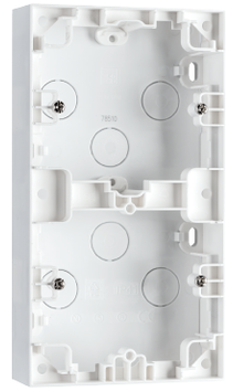 SG Påveggskappe 2-hull Hvit