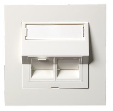 ELKO Plus Vinklet Modularuttak 2xKat.6A Elkonnekt