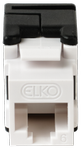 ELKO Plus Vinklet Modularuttak 2xKat.6A Elkonnekt (6942132)