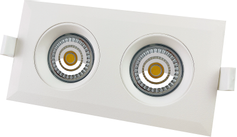 Tundra Swan v3 2x9W Rett-i-isolasjon 2700K IP44 Hvit