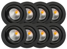 SG Junistar Eco IsoSafe 8pk Sort 6W LED DimToWarm