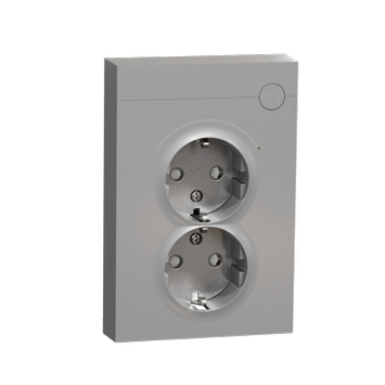 ELKO Smart Stikk Dobbel 16A Plus Alu