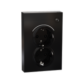 ELKO Smart Stikk Dobbel 16A Plus Sort (4540096)