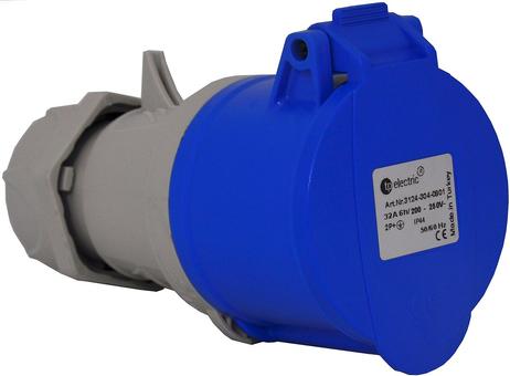 Malmbergs Skjøtekontakt 32A 2pol+j 230V