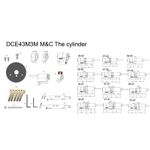 Danalock M&C Justerbar sylinder-nordisk ytterdør (DCE43M3MNID5)