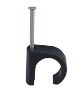 Castor Rund Clips m/spiker 8-12 Sort 100pk