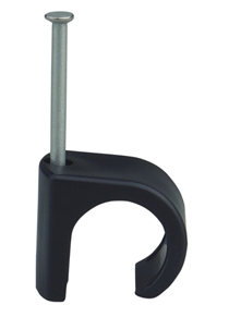 Castor Rund Clips m/spiker 18-22 Sort 50pk