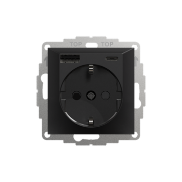 ELKO Plus USB A+C / enkel stikk SO