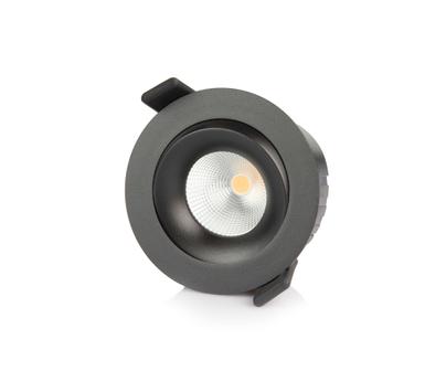 Tundra Candela Downlight 8W Warmdim RA95 Matt Sort (TUNDRA-1033)