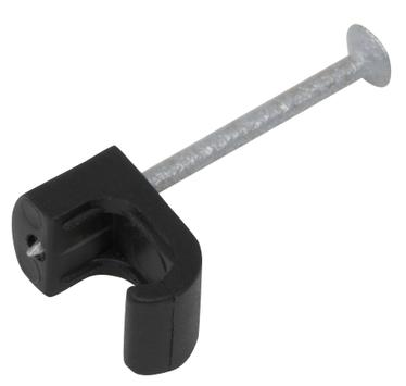 Castor Oval Clips m/spiker 3x5 Sort 20pk (151524)