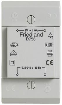 Honeywell D753 - 8V 1A ringetrafo