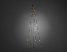Konstsmide Juletrelys 240cm Slynge m/toppring 5 x 40 amber LED
